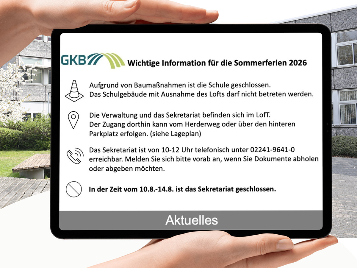 GKB Info Sommer Baustelle 2026